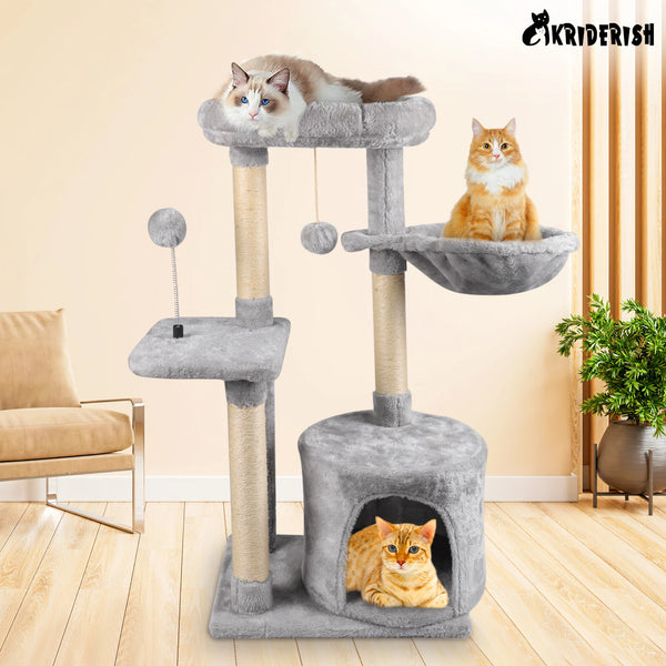 Multi-level Cat Scratching Tree Stable Frame