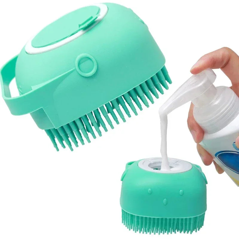 Pet Dog Shampoo Brush Cat Massage Comb Grooming