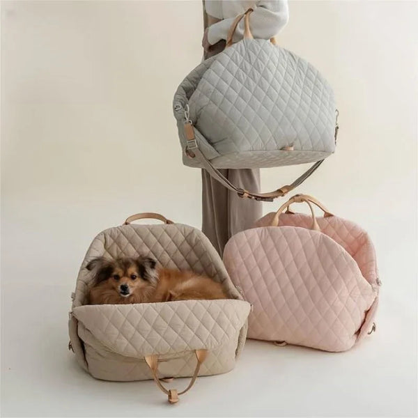Dog Carrier Handbag Luxury Car Seat Washable