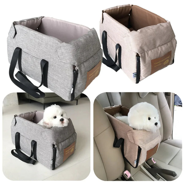 Dog Car Seat Bed  Portable Dog Carrier for Small Dogs Cats