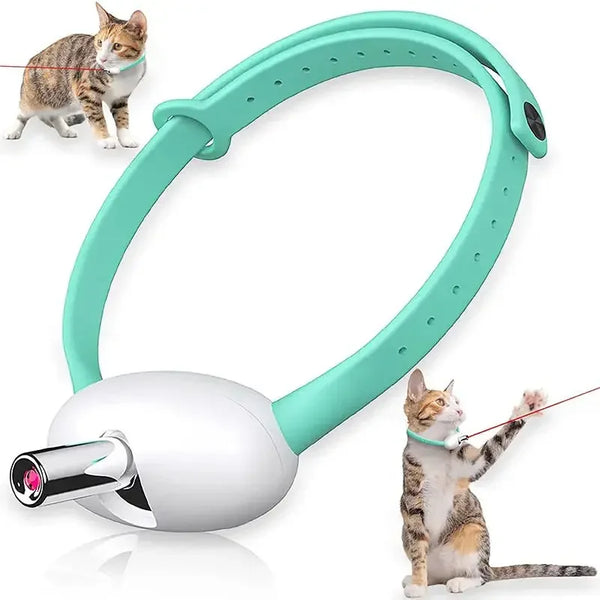 Smart Laser for Cats, Electric Collar,Cat Toys, Interactive Exercise Training, USB Rechargeable